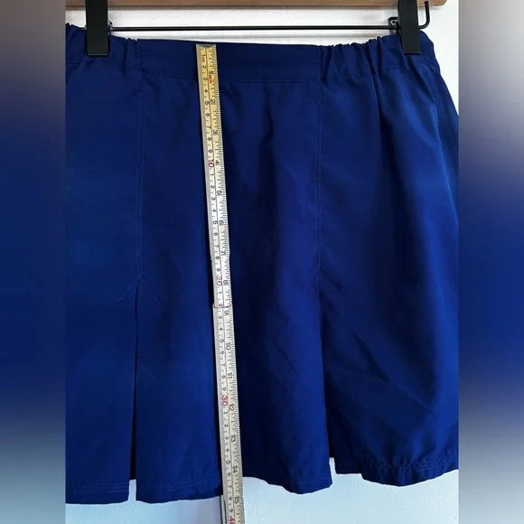 Vintage Adidas Navy Pleated Tennis Skirt - Navy Embroidered Logo - Medium - Picture 10 of 10
